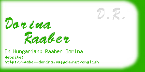 dorina raaber business card